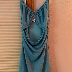 Princess Polly sparkly blue mini dress